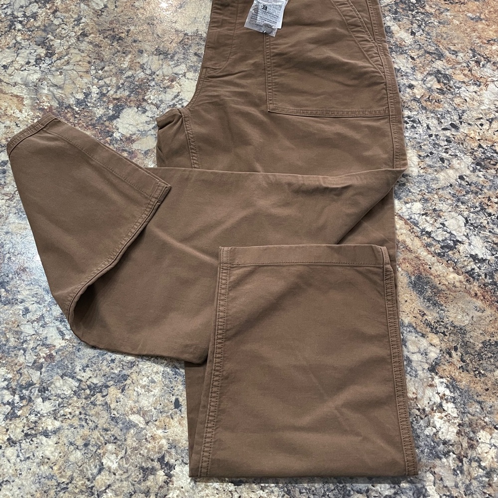 NWT UNIQLO Men's Utility Work Pants - Brown 33-36 In Waist